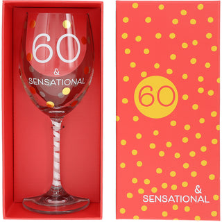 60 Gift Boxed 16 oz Crystal Wine Glass