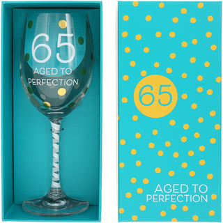 65 Gift Boxed 16 oz Crystal Wine Glass