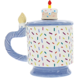 40 14 oz Mug with Birthday Cake Lid