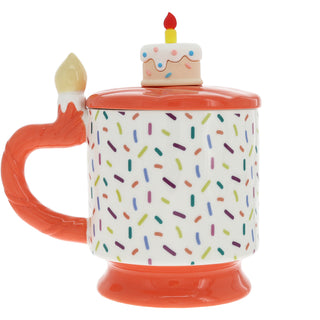 60 14 oz Mug with Birthday Cake Lid
