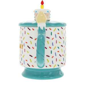 Happy Birthday 14 oz Mug with Birthday Cake Lid