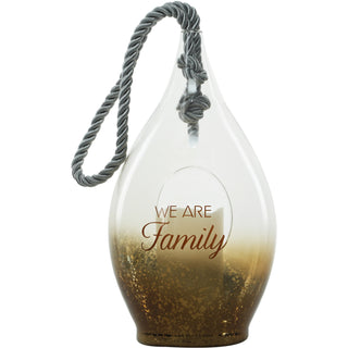 Family 11.5" Bronze Glass Lantern