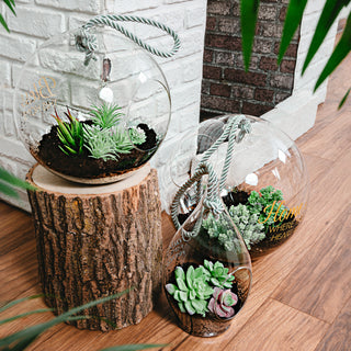 Love 11.5" Gold Glass Lantern