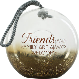 Friends 9.5" Bronze Glass Lantern