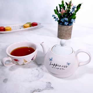 Happiness Tea for One
(14.5 oz Teapot & 10 oz Cup)