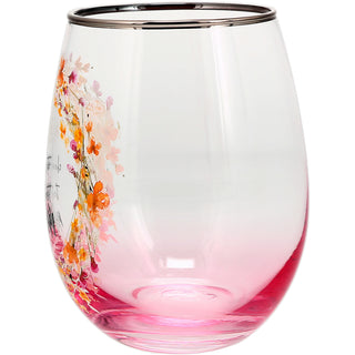 Mom 20 oz Stemless Wine Glass