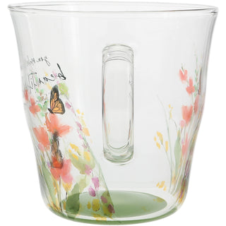 Make Life Beautiful 13.5 oz Glass Cup