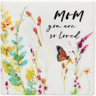 Mom 4" Ceramic Coaster