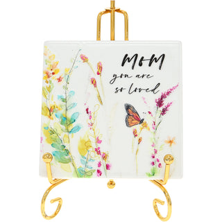 Mom 4" Ceramic Coaster