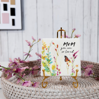 Mom 4" Ceramic Coaster
