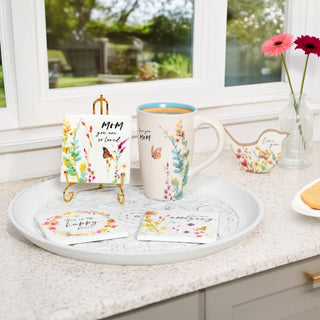 Mom 4" Ceramic Coaster