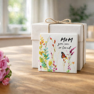 Mom 4" Ceramic Coaster