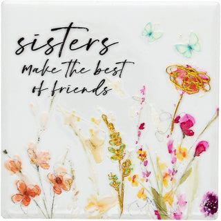 Sisters 4" Ceramic Coaster