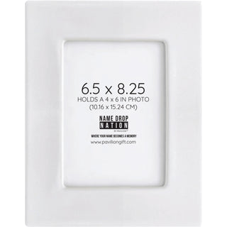 Ceramic Frame 6.5" x 8.25" Frame (Holds 4" x 6" Photo)