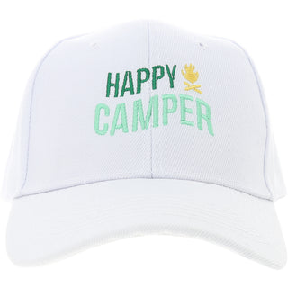H1 Happy Camper White Adjustable Hat