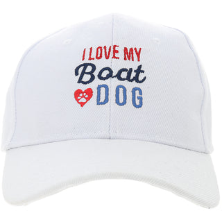 H1 Boat Dog White Adjustable Hat