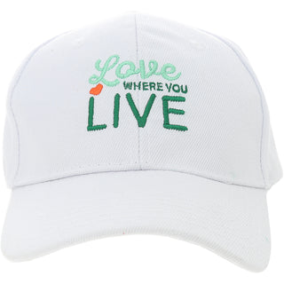 H1 Where You Live White Adjustable Hat