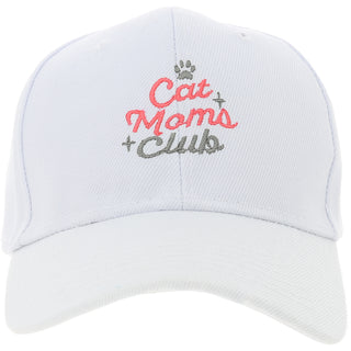 H1 Cat Moms Club White Adjustable Hat