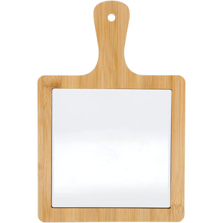 Bamboo & Ceramic Trivet 7.5" x 11" Bamboo & Ceramic Tile Trivet