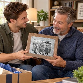Best Dad 9.5" x 7.5" Frame (Holds 4" x 6" Photo)