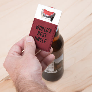 Uncle 2" x 3.5" Bottle Opener Magnet