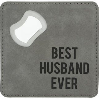 Best Husband 4" x 4" Bottle Opener Coaster