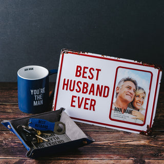 Best Husband 11.75" x 8" Tin Frame
(Holds 4" x 6" Photo)