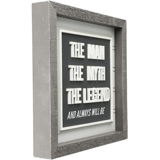 Man Myth Legend  10" Plaque