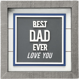 Best Dad 8" Plaque