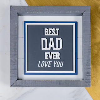 Best Dad 8" Plaque