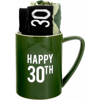 Happy 30th 18 oz Mug and Sock Set