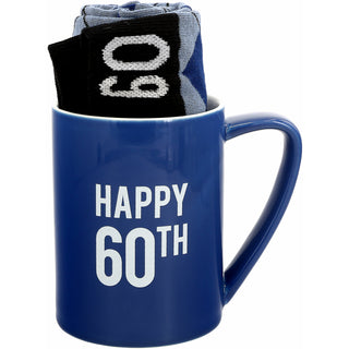 Happy 60th 18 oz Mug and Sock Set