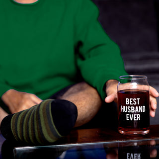 Best Husband 16 oz Beer Can Glass and Sock Set