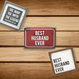 Best Husband 6" x 4" Tin Plaque