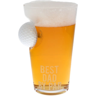 Dad Par 15 oz Golf Ball Glass