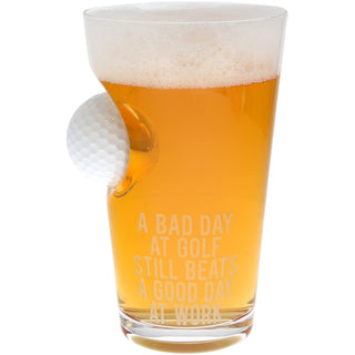 Work 15 oz Golf Ball Glass