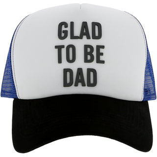 Glad to be Dad Royal Blue Mesh Adjustable Trucker Hat