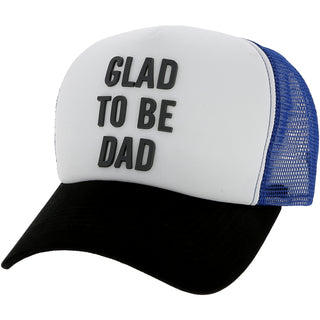 Glad to be Dad  Royal Blue Mesh Adjustable Trucker Hat