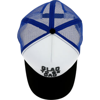 Glad to be Dad  Royal Blue Mesh Adjustable Trucker Hat