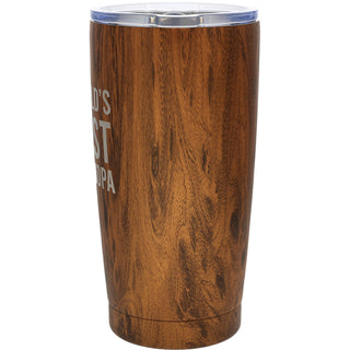 Grandpa 20 oz Wood Finish Stainless Steel Travel Tumbler