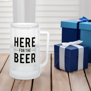 Here for the Beer 12 oz Freezer Stein