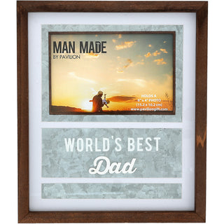 Best Dad 8.25" x 9.75" Frame (Holds 4" x 6" Photo)