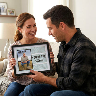 You're the Man 9.75" x 8.25" Frame (Holds 4" x 6" Photo)