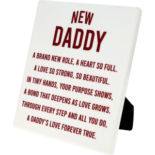 New Daddy 5.5" Ceramic Plaque