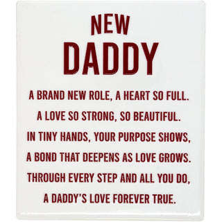 New Daddy 5.5" Ceramic Plaque