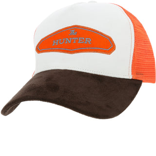 The Hunter Orange Suede Adjustable Trucker Hat