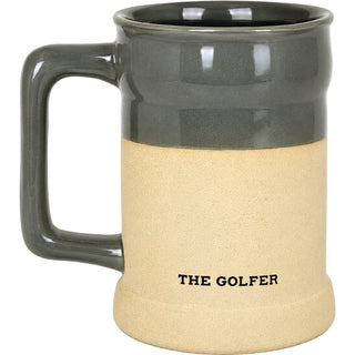 The Golfer 15 oz Ceramic Stein & 2 oz Shot Glass Set