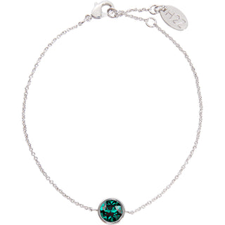 Liza Birthstone January Garnet 6.5"-7.625" Crystal Bracelet made from Austrian Crystals