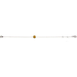 Liza Birthstone January Garnet 6.5"-7.625" Crystal Bracelet made from Austrian Crystals