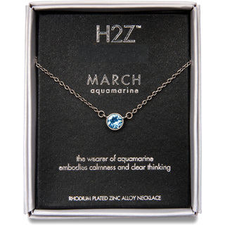 Liza Birthstone January Garnet 17"-18.5" Necklace with 0.25" Crystal Pendant made from Austrian Crystals